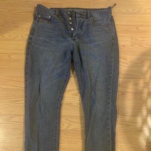 American eagle hi rise black girlfriend jeans